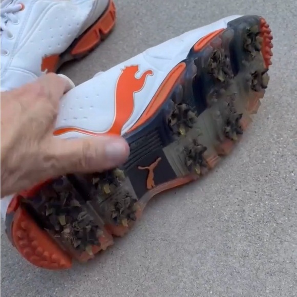 RARE - Rickie Fowler's Puma AMP CELL FUSION GOLF Cleat Shoe Men 12 (VIDEO) - Picture 13 of 15